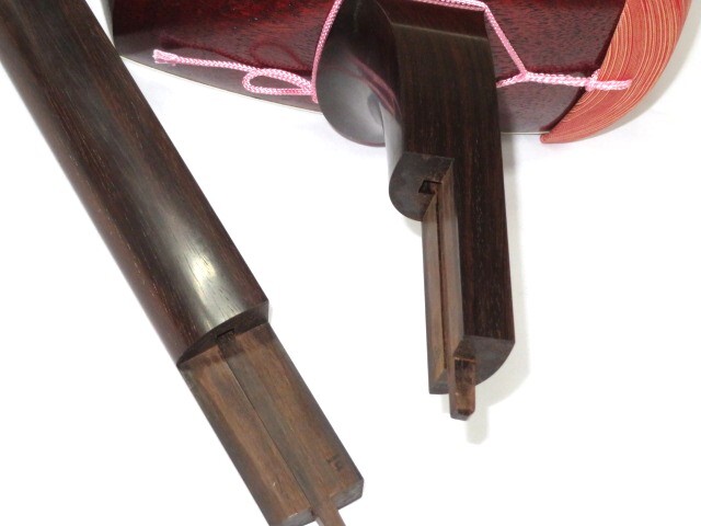 中古三味線　紫檀　長唄