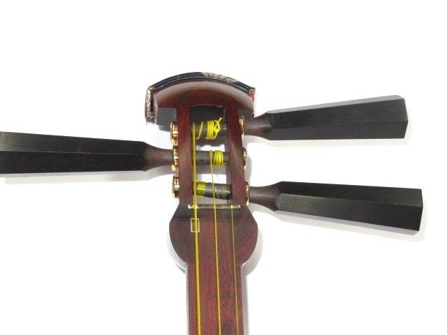 中古三味線　紅木　津軽