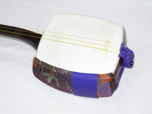 中古三味線　紅木　長唄