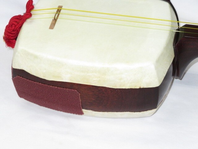 中古三味線　紅木　津軽