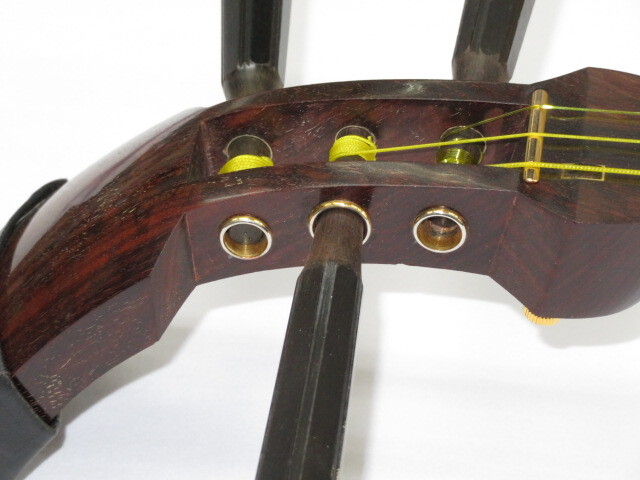 中古三味線　紅木　民謡