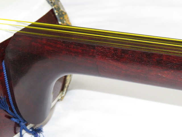 中古三味線　紅木　民謡