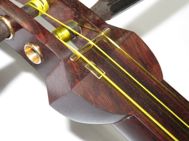 中古三味線　紅木　民謡