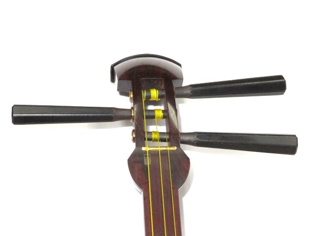 中古三味線　紅木　小唄端唄