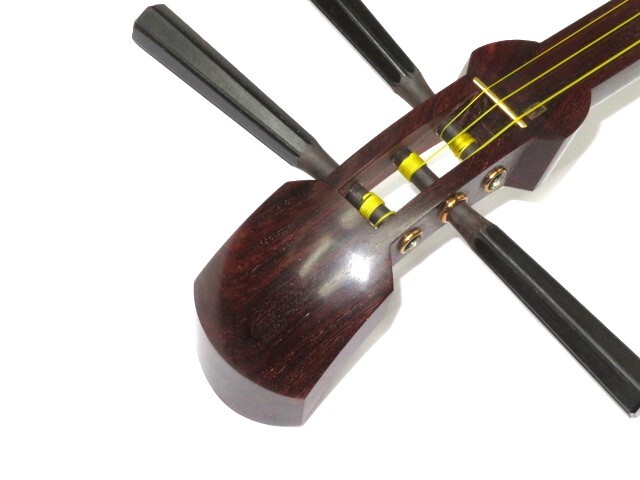 中古三味線　紅木　小唄端唄