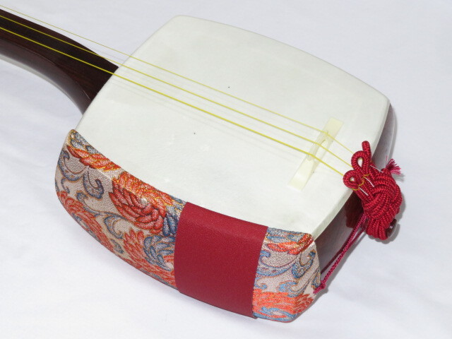 中古三味線　紅木　長唄