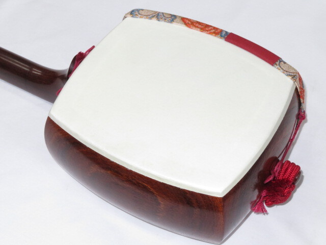 中古三味線　紅木　長唄