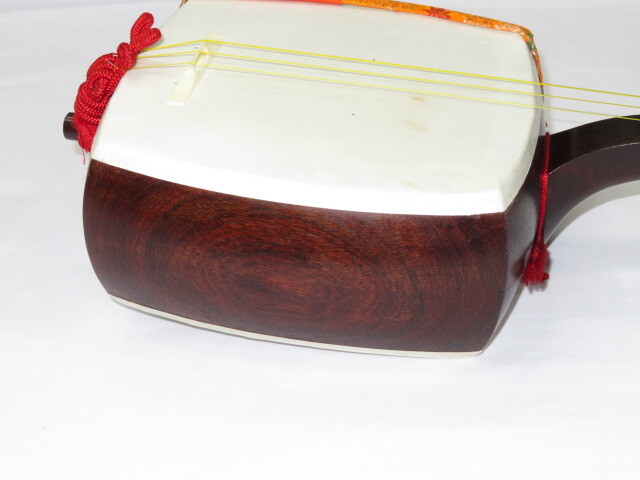 中古三味線　紅木　長唄