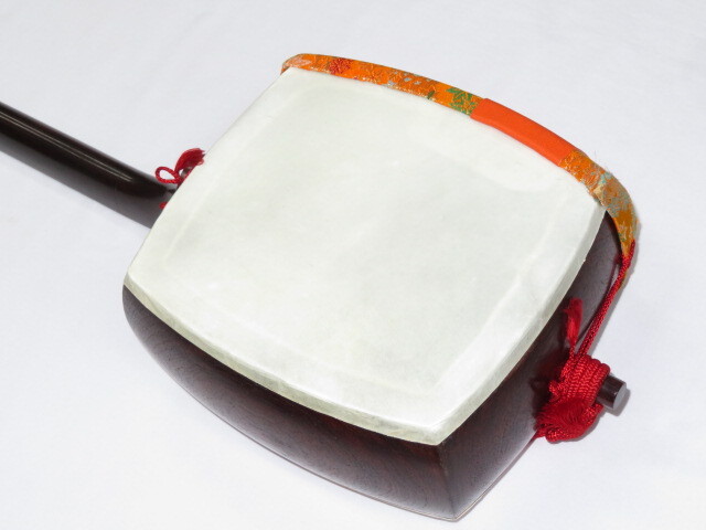 中古三味線　紅木　長唄