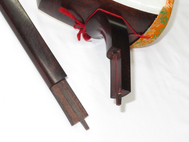 中古三味線　紅木　長唄