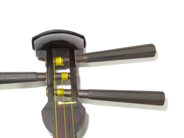 中古三味線　紅木　長唄