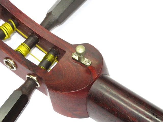 中古三味線　紅木　半津軽