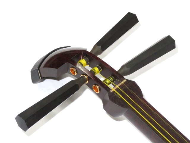 中古三味線　半津軽　紅木