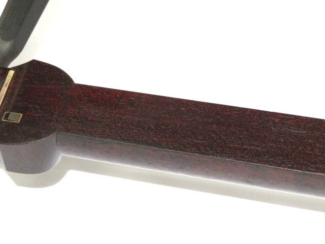 中古三味線　半津軽　紅木