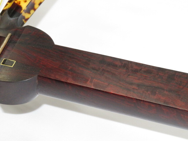 中古三味線　紅木　津軽　金細　綾杉胴