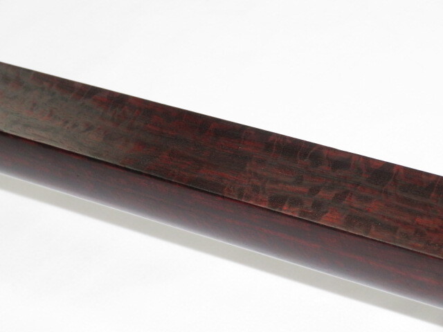 中古三味線　紅木　津軽　金細　綾杉胴