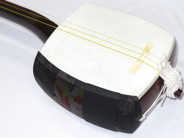 中古三味線　紅木　小唄端唄
