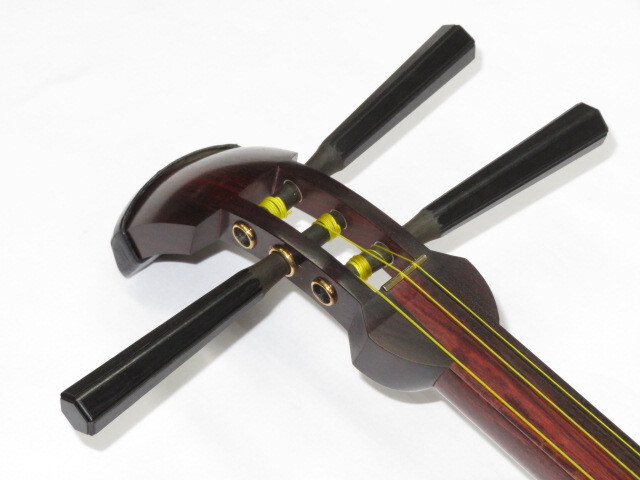 中古三味線　紅木　地唄