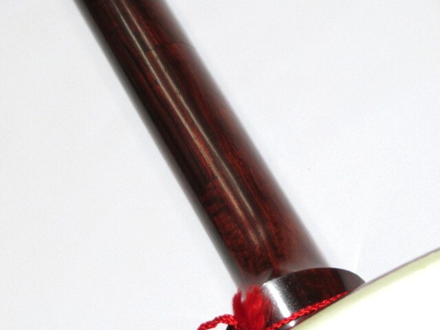 中古三味線　紅木　地唄