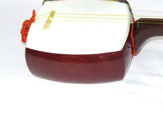 中古三味線　紅木　地唄