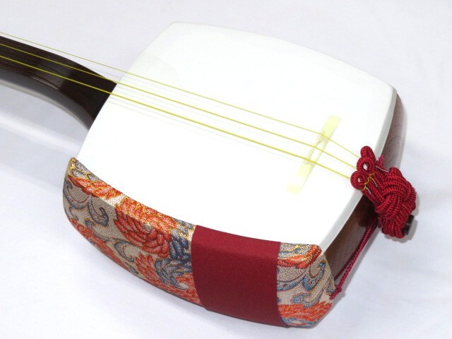 中古三味線　紅木　長唄