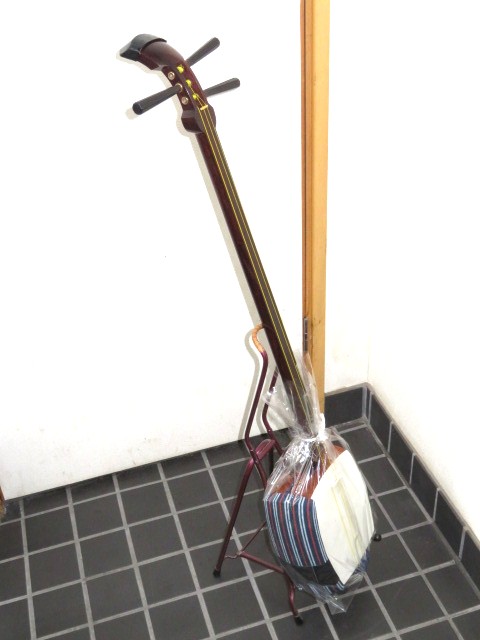 新品三味線　紅木長唄