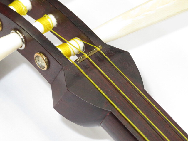 中古三味線　紅木　地唄