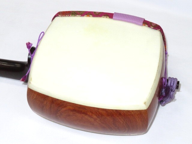 中古三味線　紅木　地唄