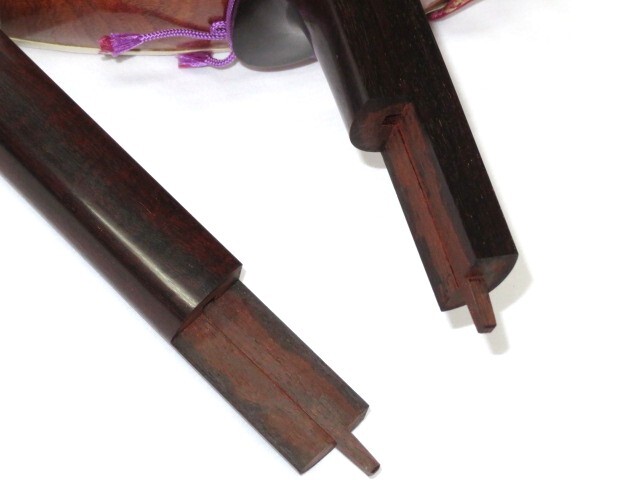 中古三味線　紅木　地唄