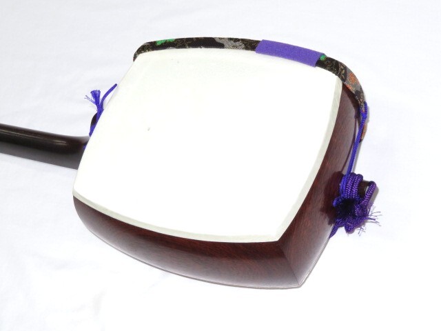 中古三味線　紅木　長唄