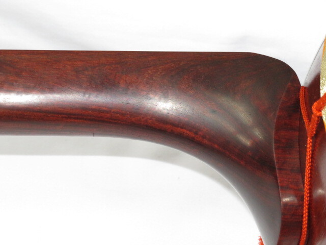 中古三味線　紅木　半津軽