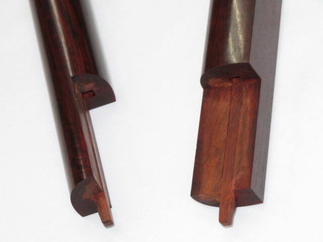 中古三味線　紅木　半津軽