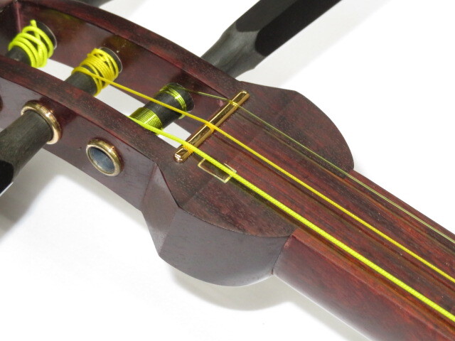 中古三味線　紅木　半津軽